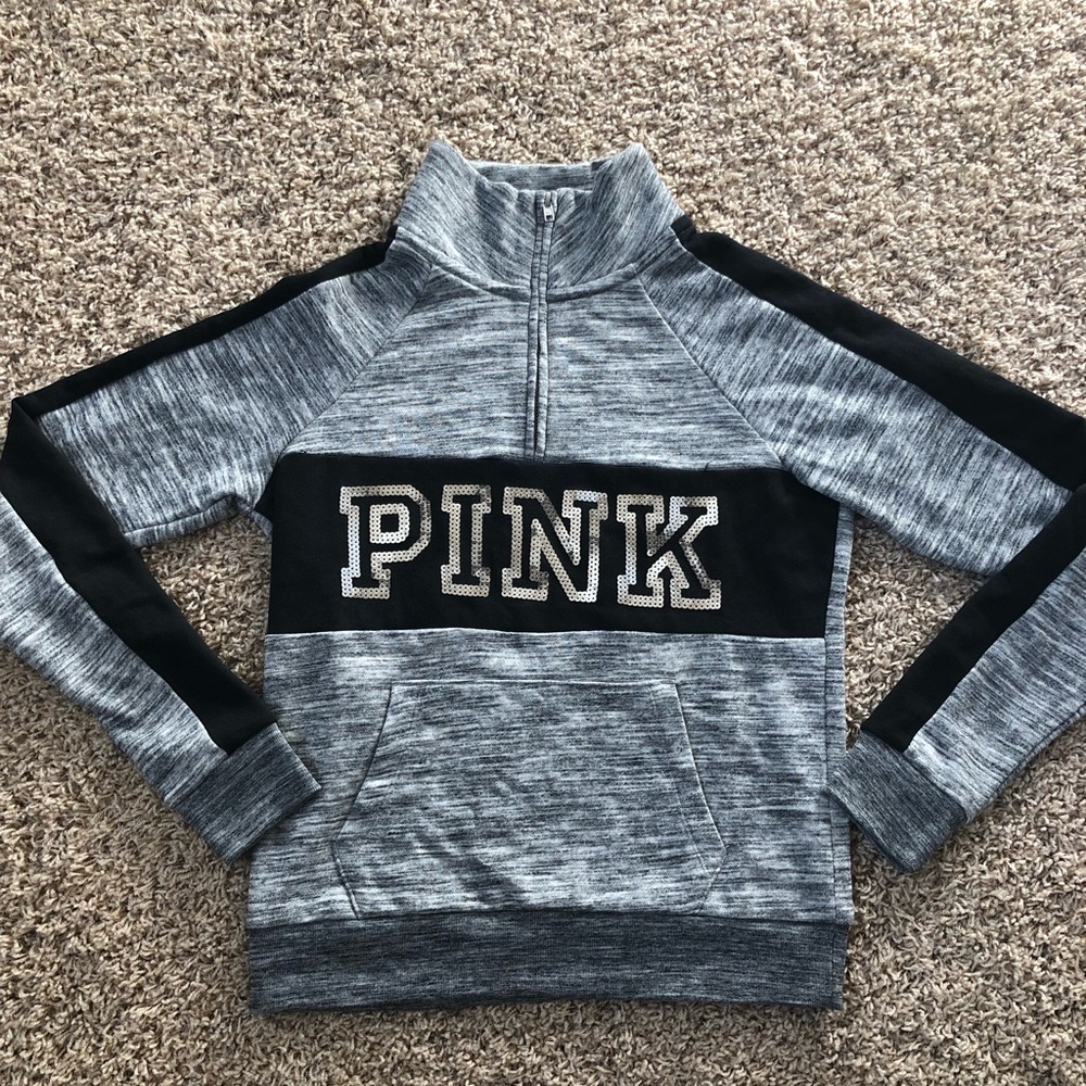 Victoria’s Secret pink pullover bling hoodie